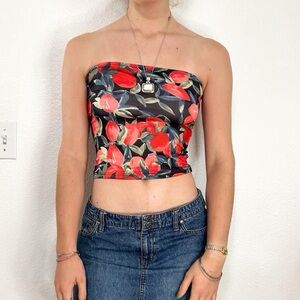 Floral tube top